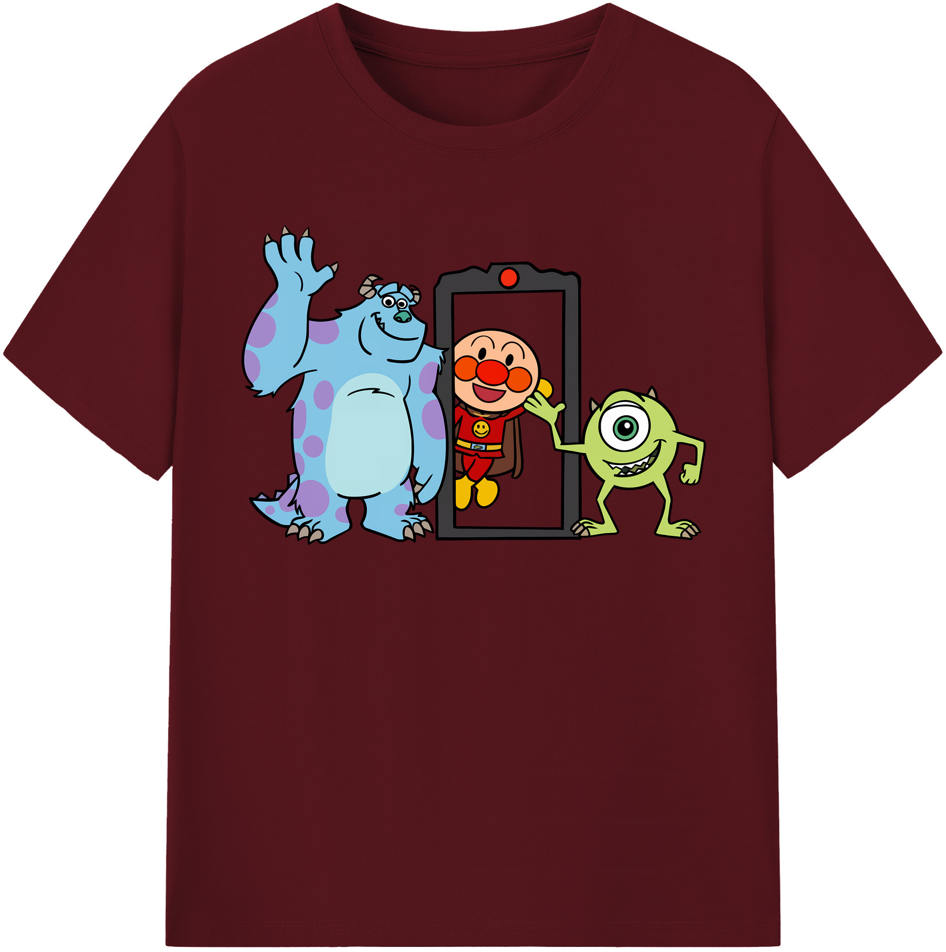 （画像用） アンパンマン Anpanman 綿100％半袖Tシャツ（フロントプリント）